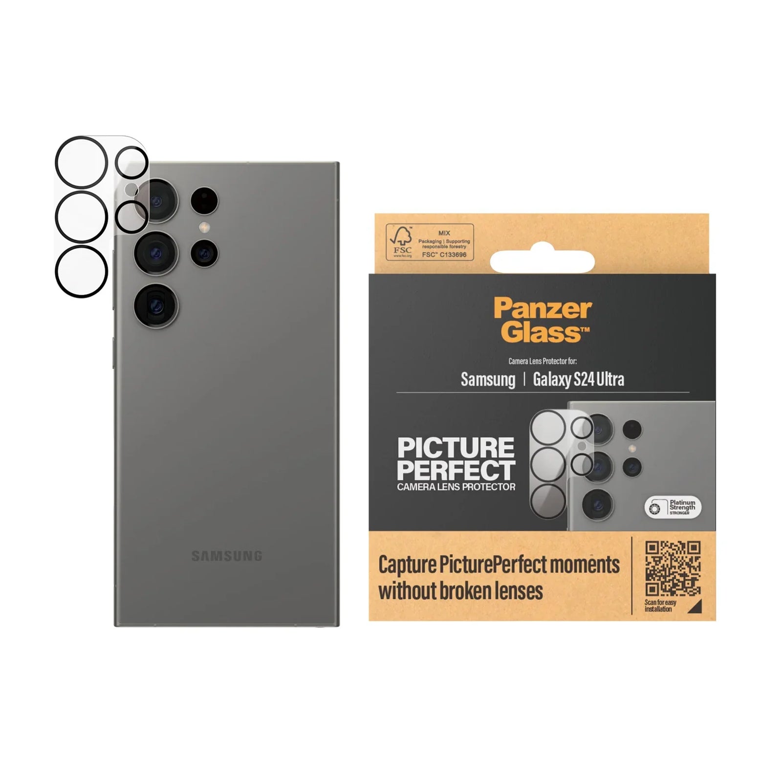 PanzerGlass PicturePerfect Camera Lens Protector Samsung Galaxy S24 Ultra - Mac Addict
