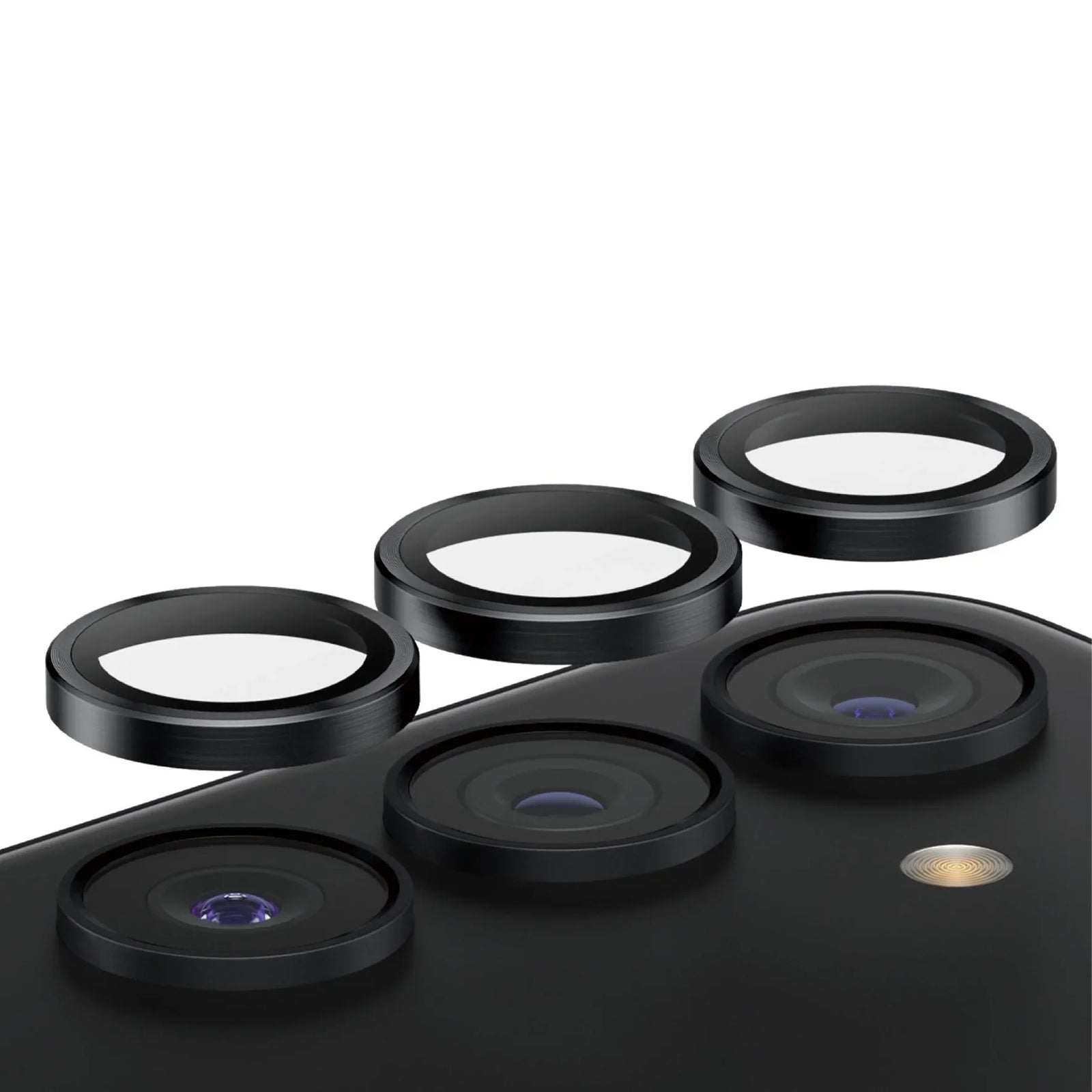 PanzerGlass Hoops Camera Lens Protector for Samsung Galaxy S24 - Black - Mac Addict