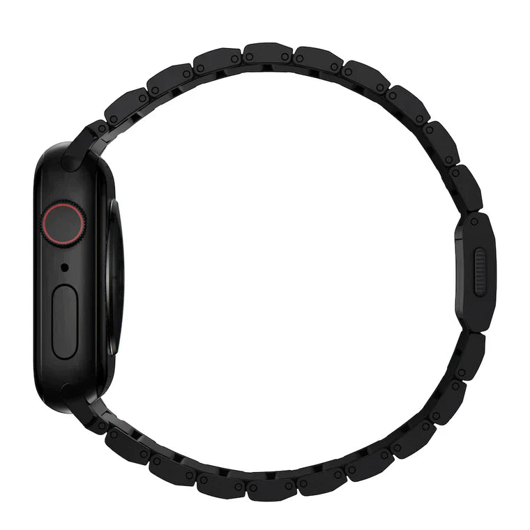 Nomad Titanium Apple Metal Watch Band 38 - 42m - Black hardware