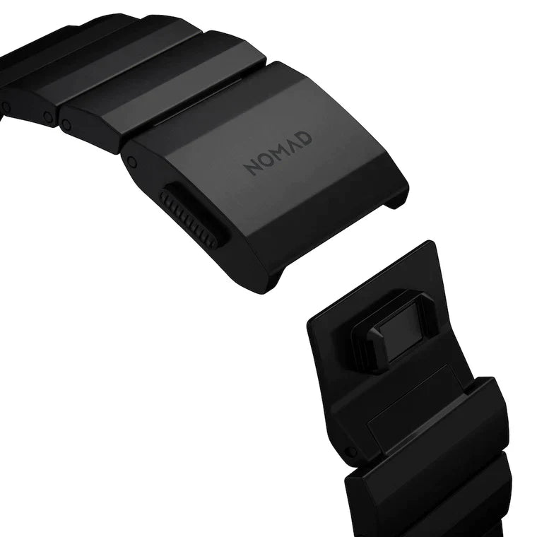 Nomad Titanium Apple Metal Watch Band 38 - 42m - Black hardware