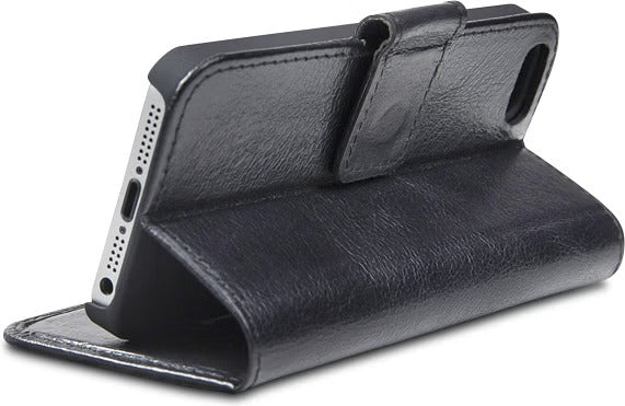 Dbramante1928 Copenhagen Plus Leather Folio Case iPhone SE 1st gen / 5s / 5 Black