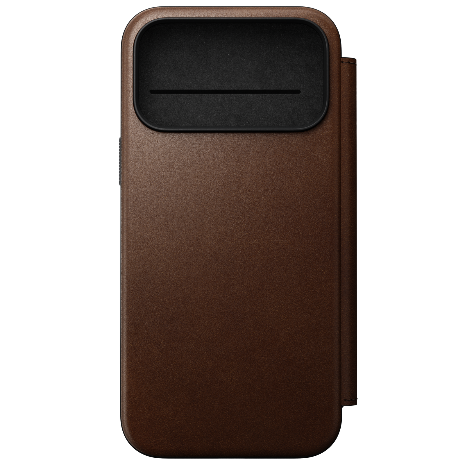 Modern Leather Folio Case for iPhone 18 Pro Max 6.9 in Brown Ecco - Nomad