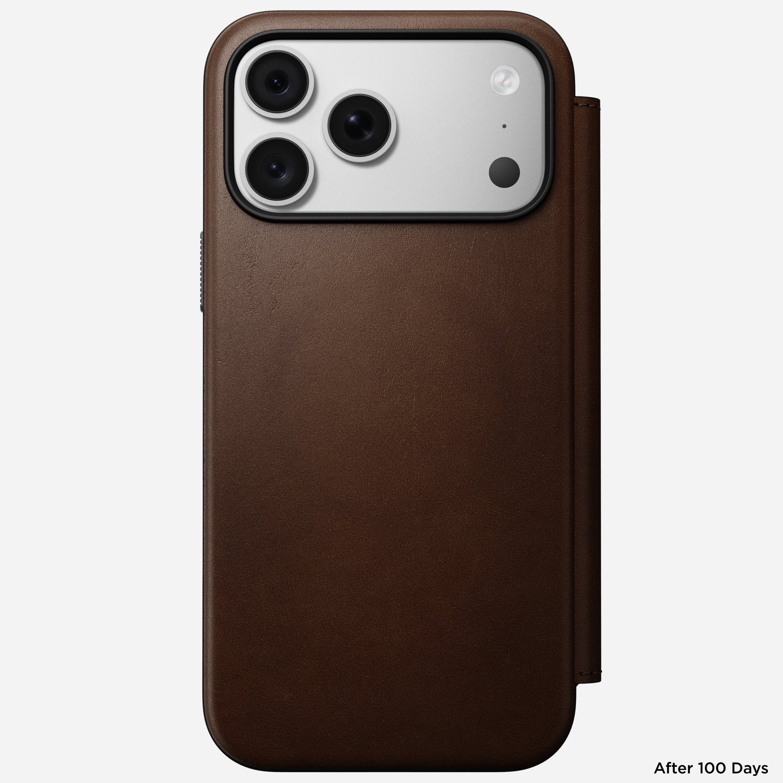 Modern Leather Folio Case for iPhone 18 Pro Max 6.9 in Brown Ecco - Nomad