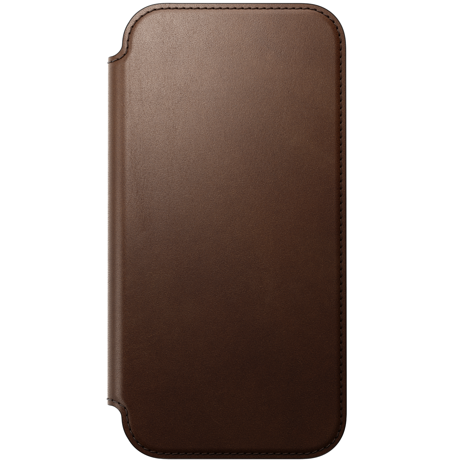 Modern Leather Folio Case for iPhone 18 Pro Max 6.9 in Brown Ecco - Nomad