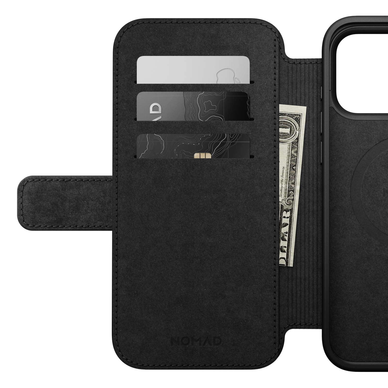Modern Leather Folio Case for iPhone 18 Pro Max 6.9 in Brown Ecco - Nomad
