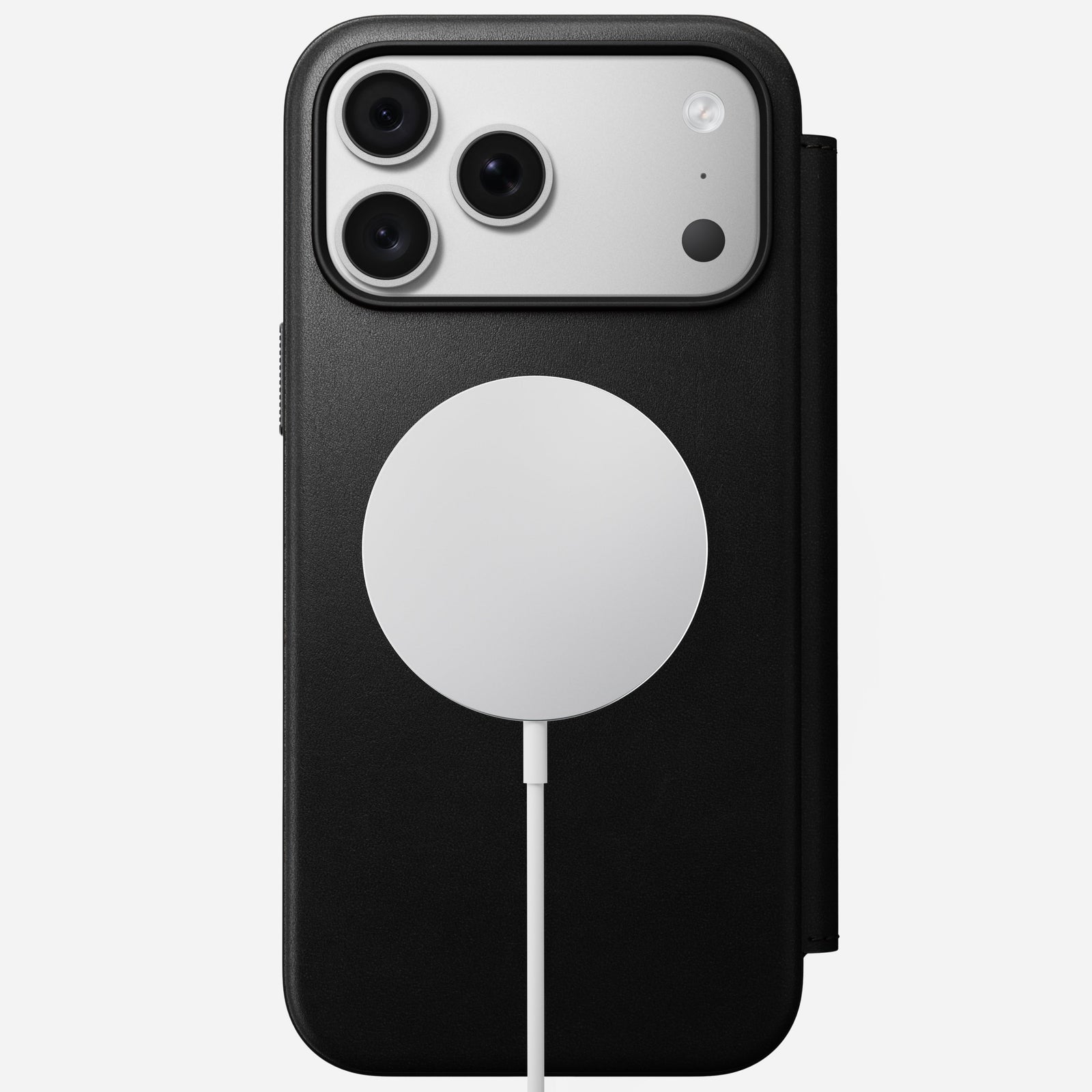 Modern Leather Folio Case for iPhone 18 Pro Max 6.9 in Black Ecco - Nomad