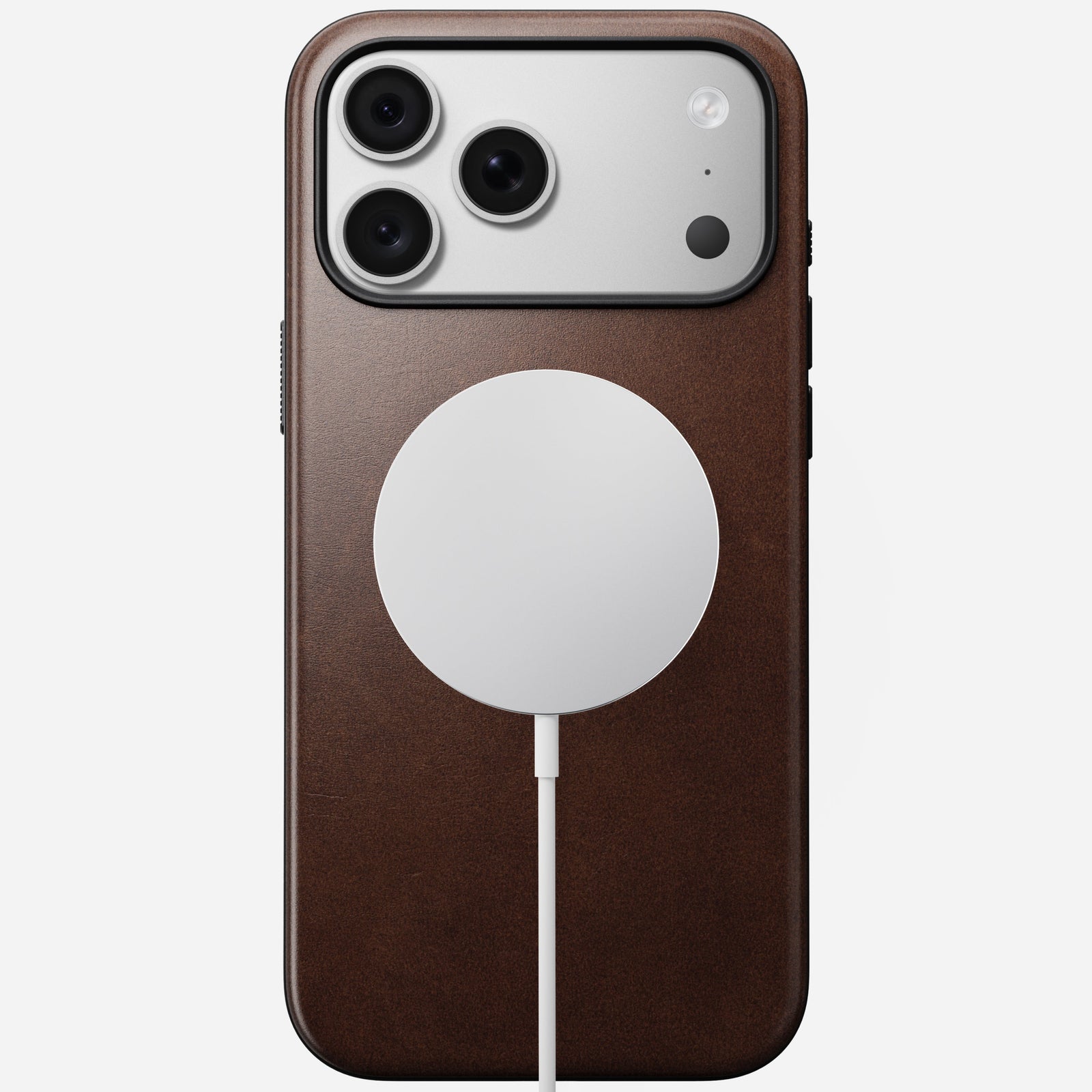 Modern Horween Leather Case for iPhone 18 Pro Max 6.9 in Rustic Brown Horween - Nomad