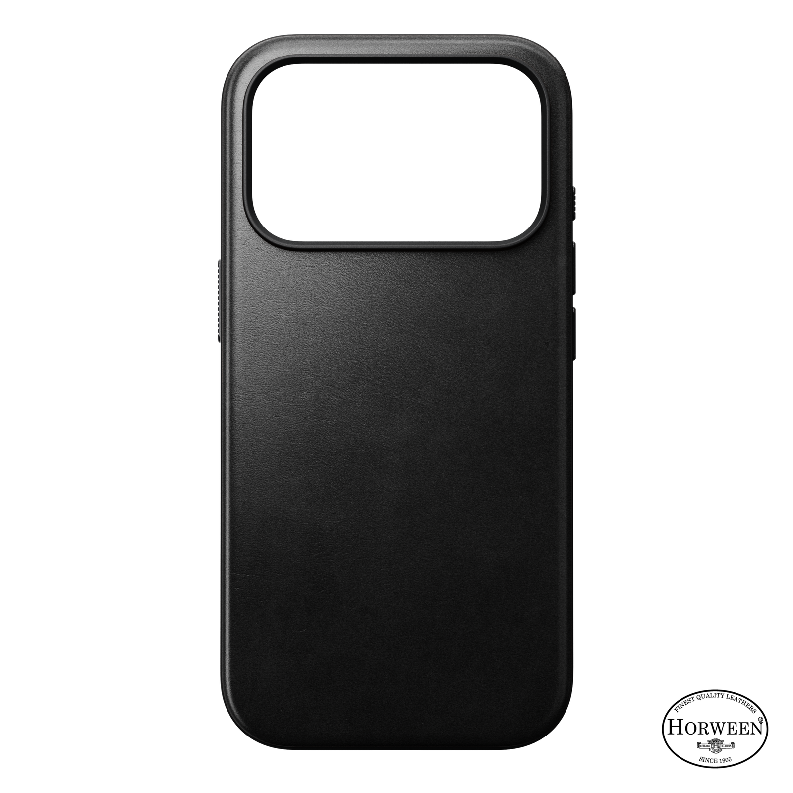 Modern Horween Leather Case for iPhone 18 Pro 6.3 in Black Horween - Nomad