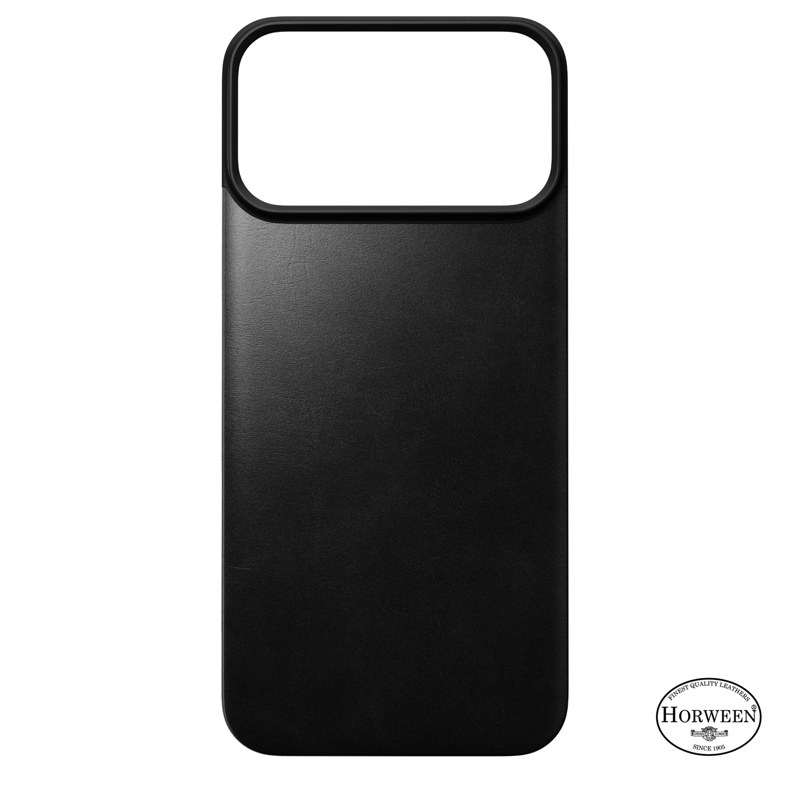 Magnetic Leather Back Case for iPhone 18 Pro Max 6.9 in Black Horween - Nomad