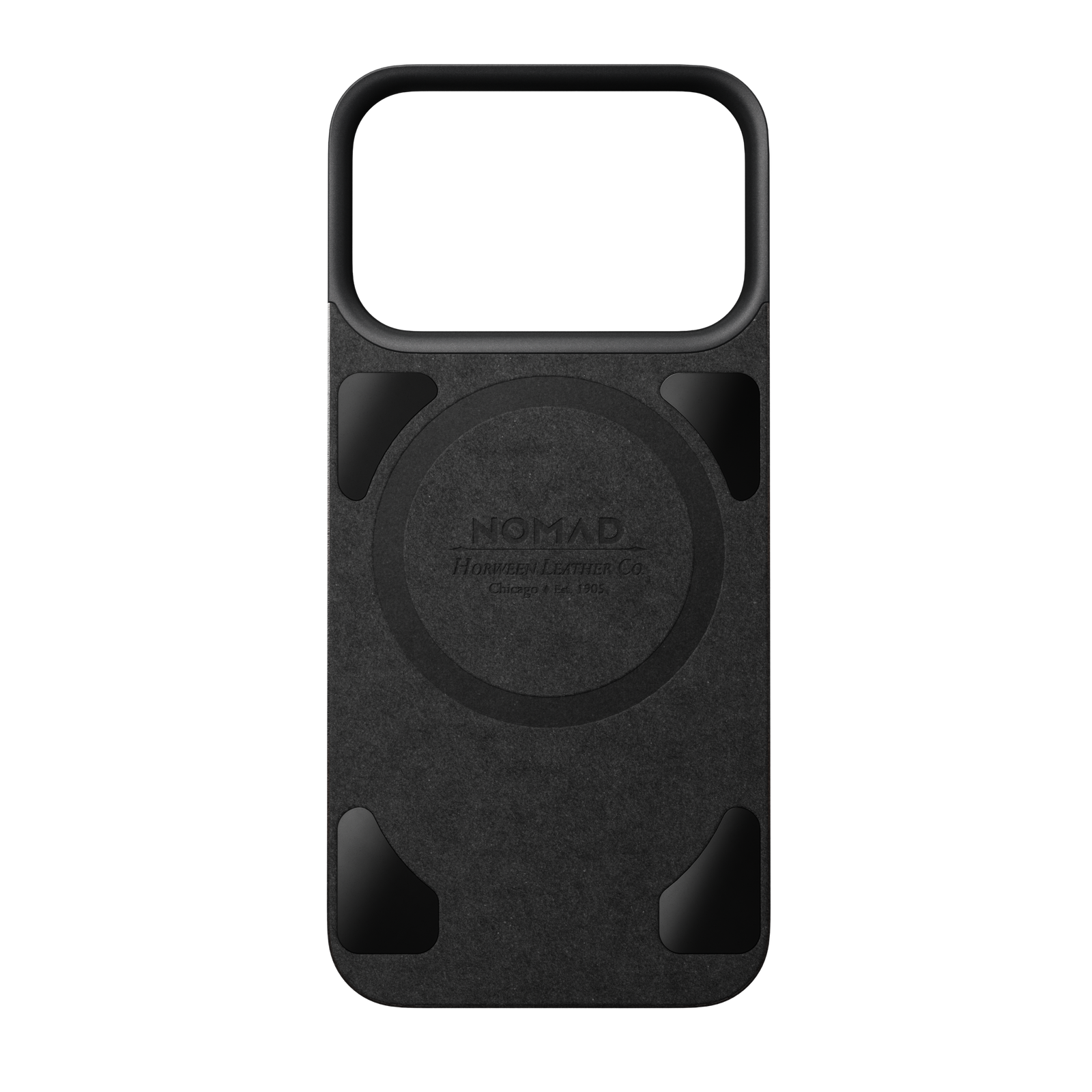 Magnetic Leather Back Case for iPhone 18 Pro 6.3 in Black Horween - Nomad