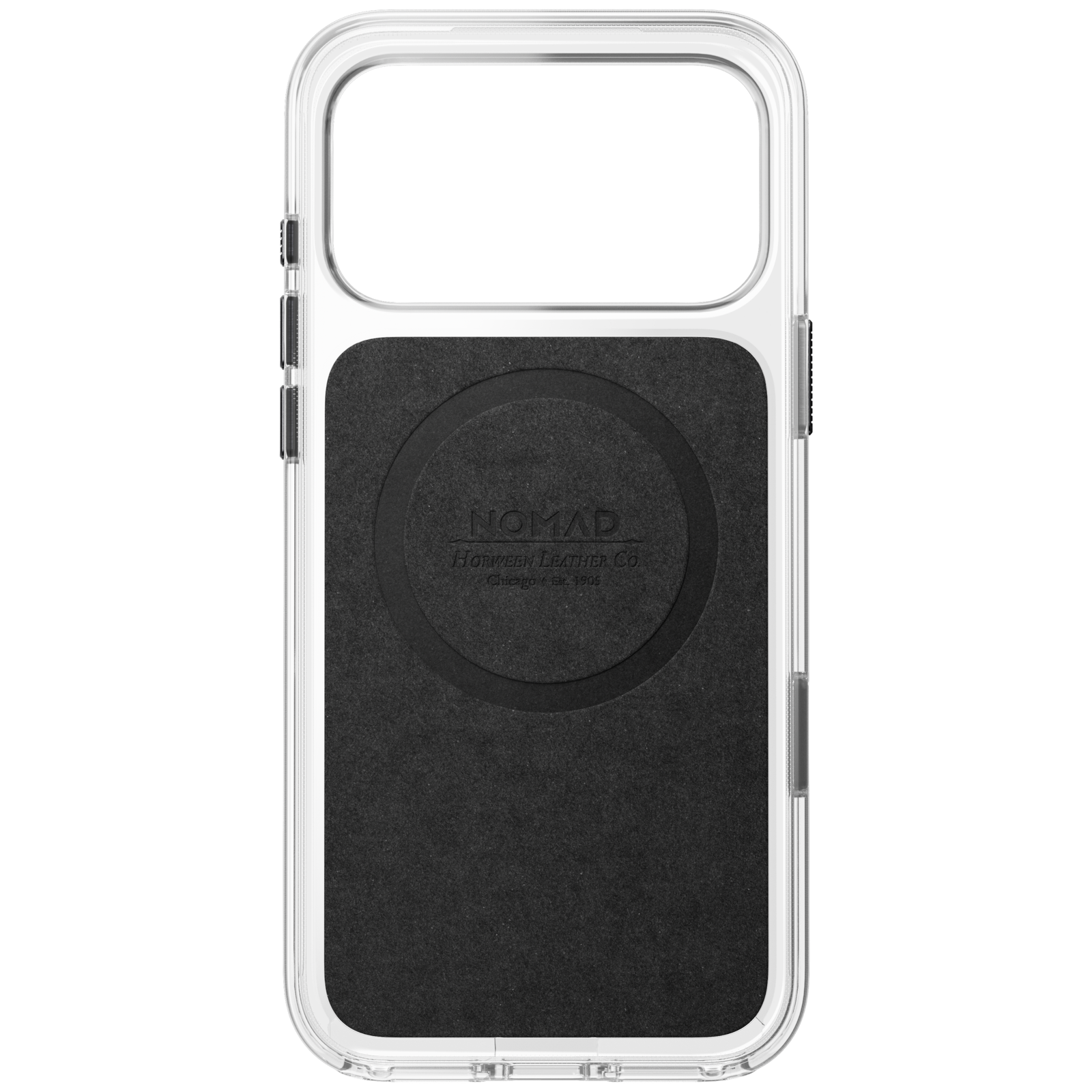 Clear + Leather Case for iPhone 18 Pro Max 6.9 in Black Horween - Nomad