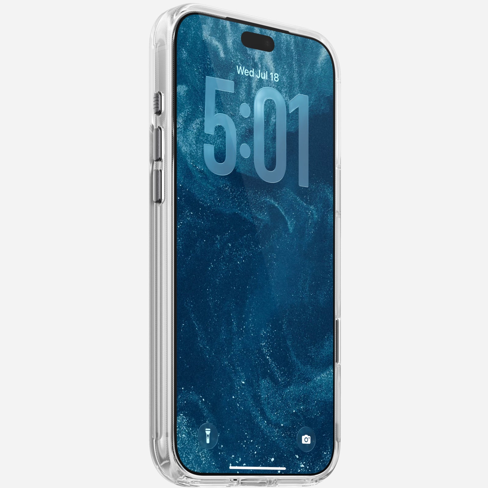 Clear + Leather Case for iPhone 18 Pro 6.3 in Black Horween - Nomad