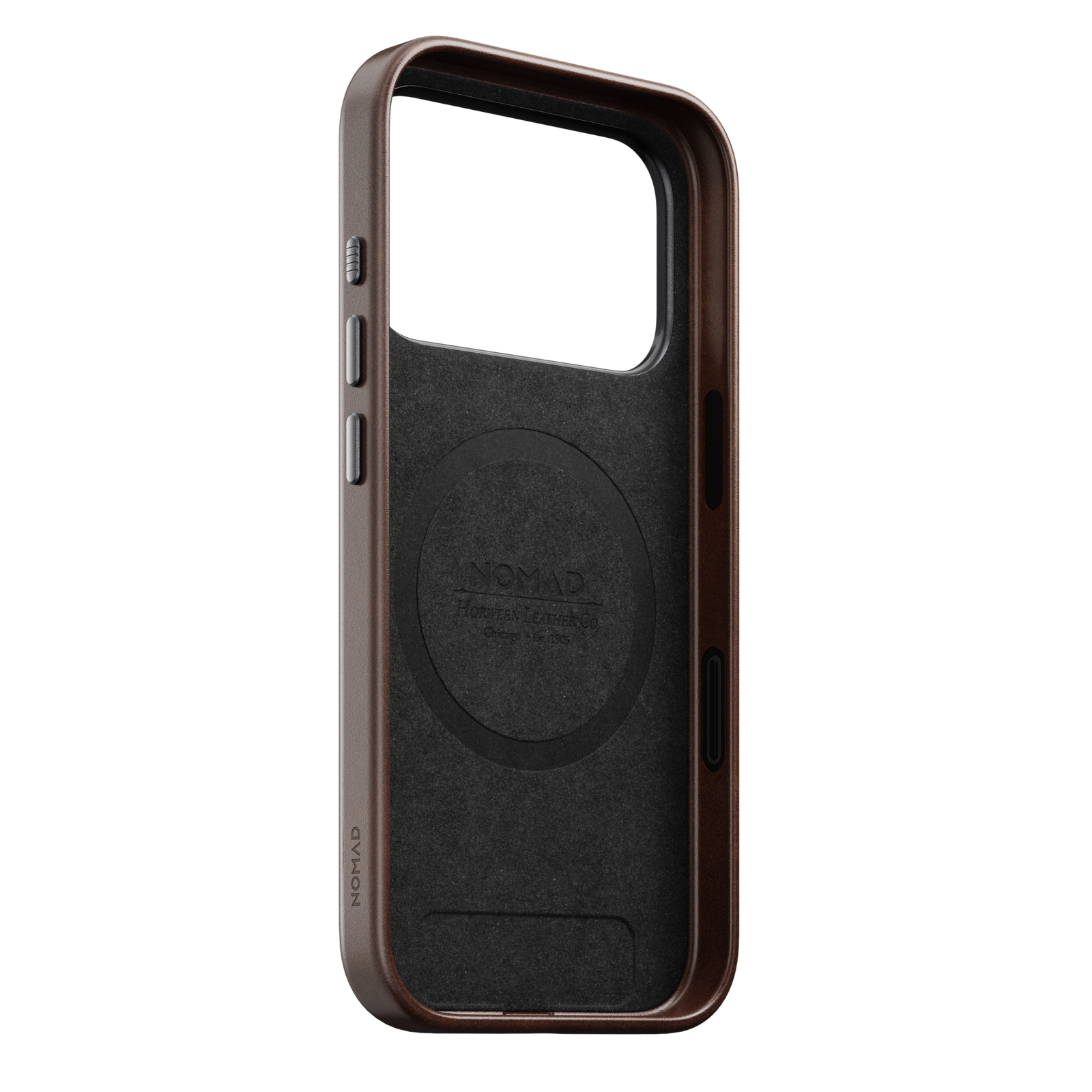 Traditional Horween Leather Case for iPhone 18 Pro 6.3 in Rustic Brown Horween - Nomad
