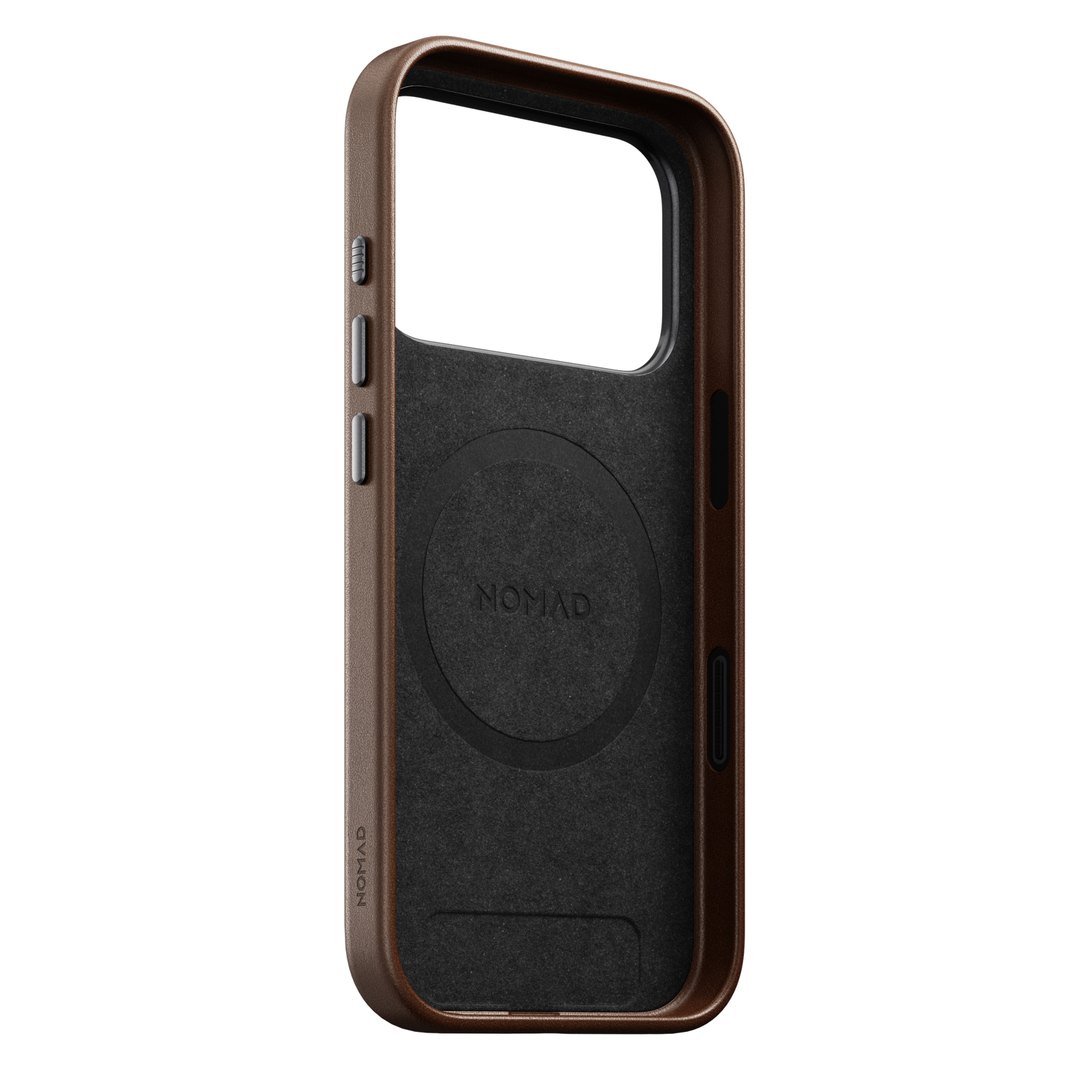 Traditional Leather Case for iPhone 18 Pro 6.3 in Brown Ecco - Nomad