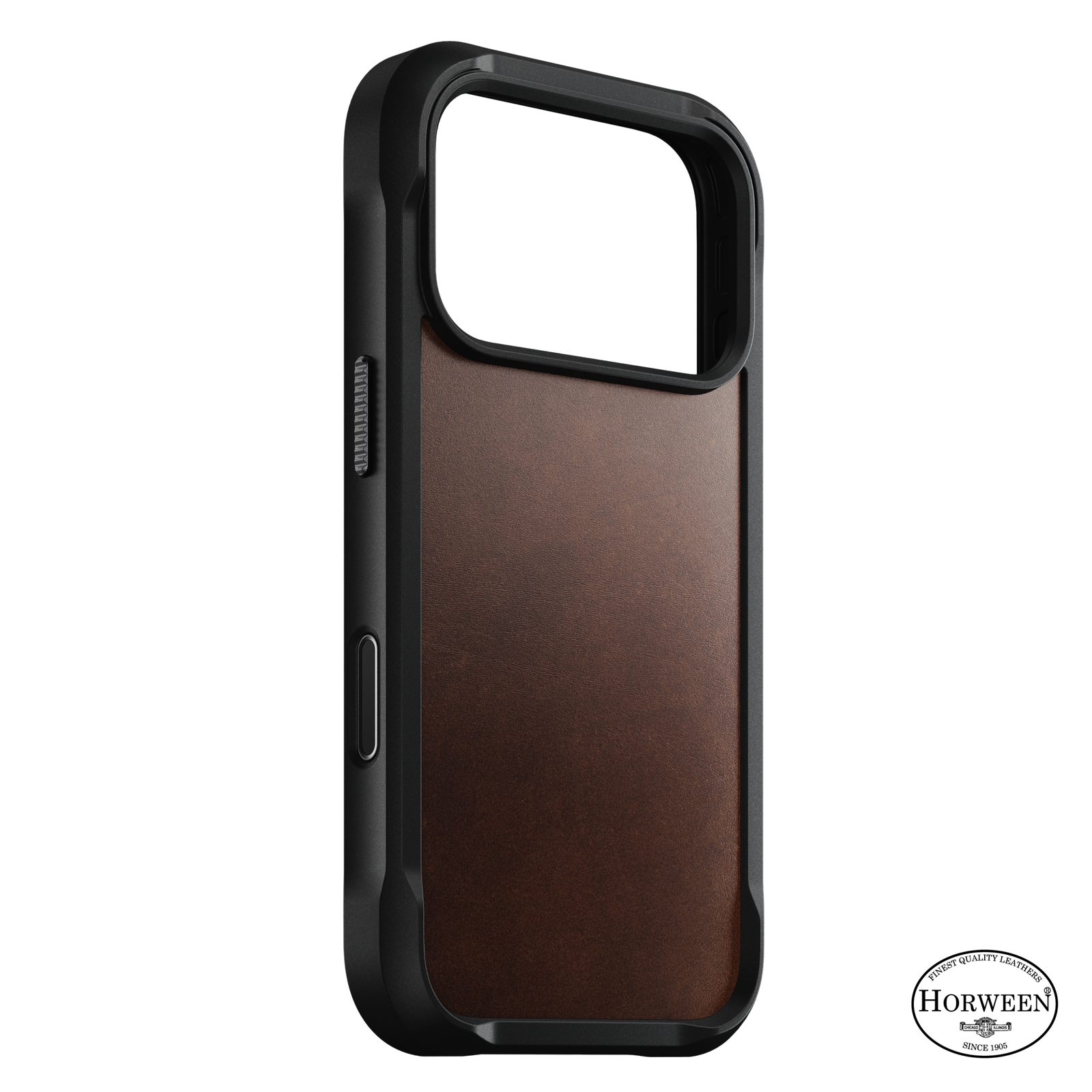 Rugged Horween Leather Case for iPhone 18 Pro 6.3 in Rustic Brown Horween - Nomad