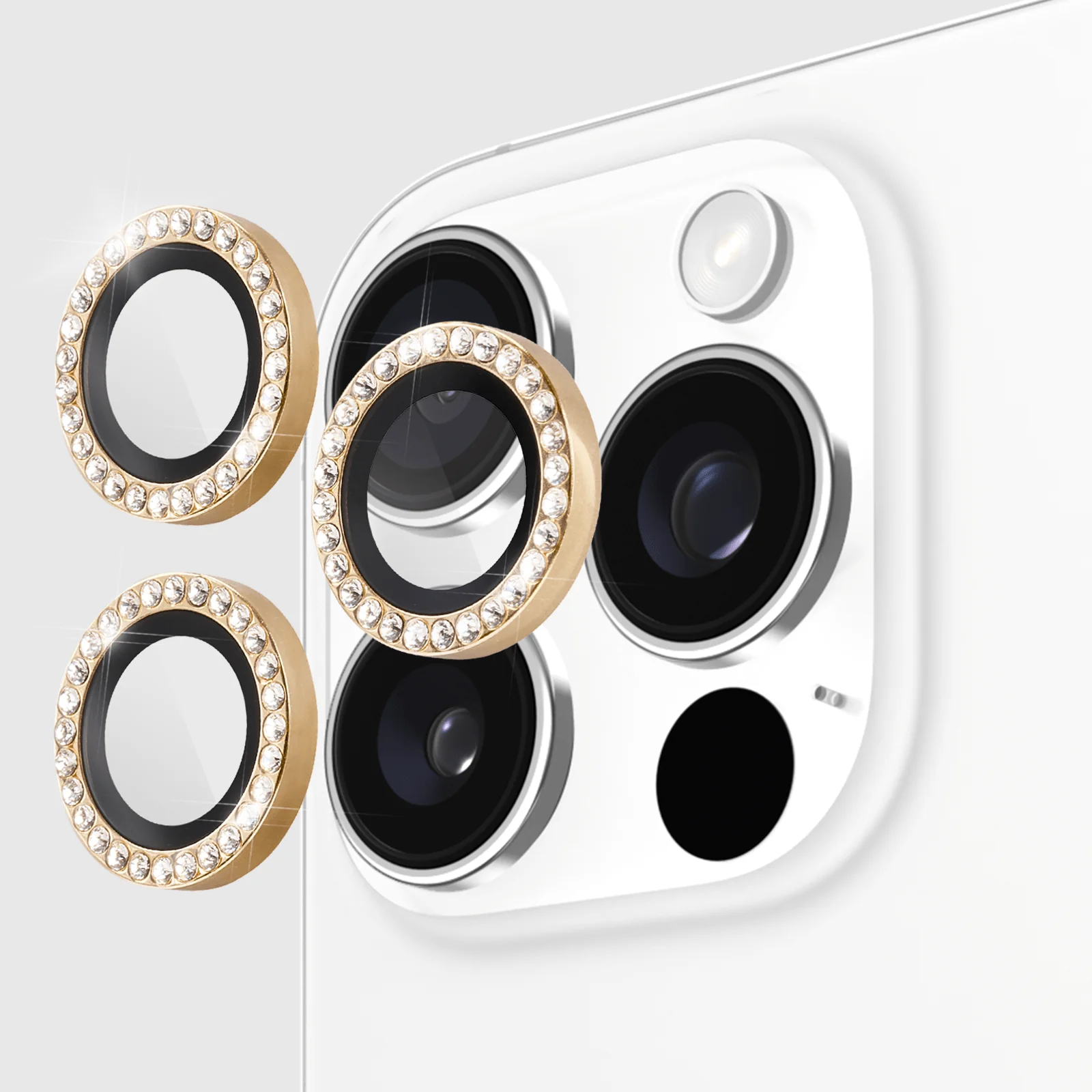 Kate Spade Aluminum Ring Lens Protector iPhone 16 Pro & 16 Pro Max - Set in Stone