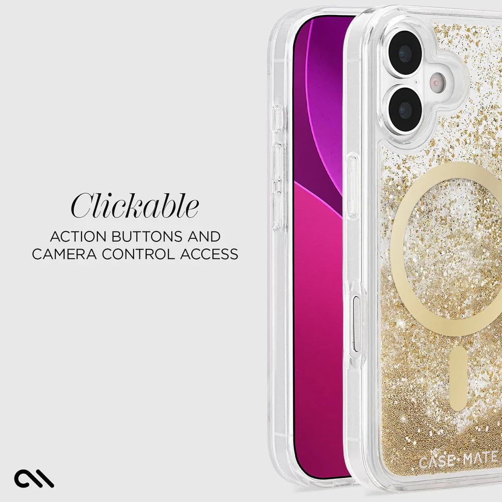 Case-Mate Waterfall MagSafe Case For iPhone 17 Standard - Gold