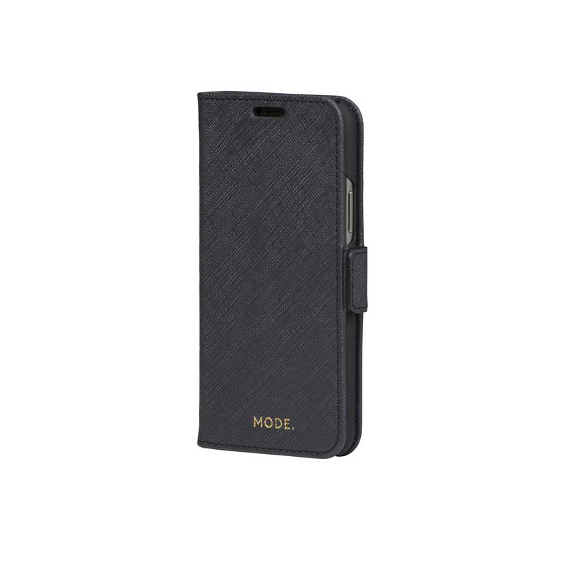 Dbramante1928 Milano Saffiano Leather Folio Case iPhone 11 Pro / X / XS - Night Black