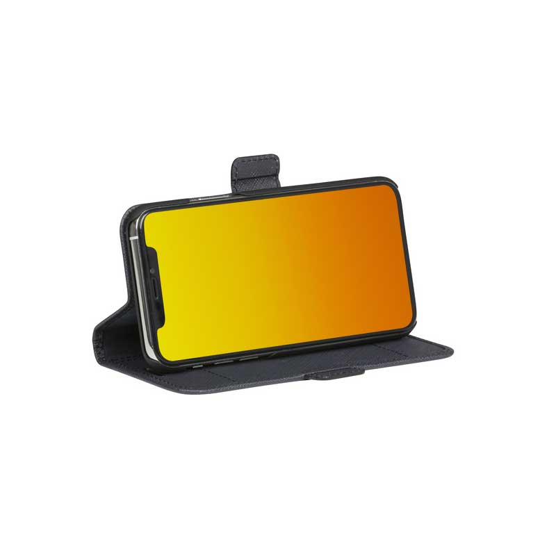 Dbramante1928 Milano Saffiano Leather Folio Case iPhone 11 Pro / X / XS - Night Black