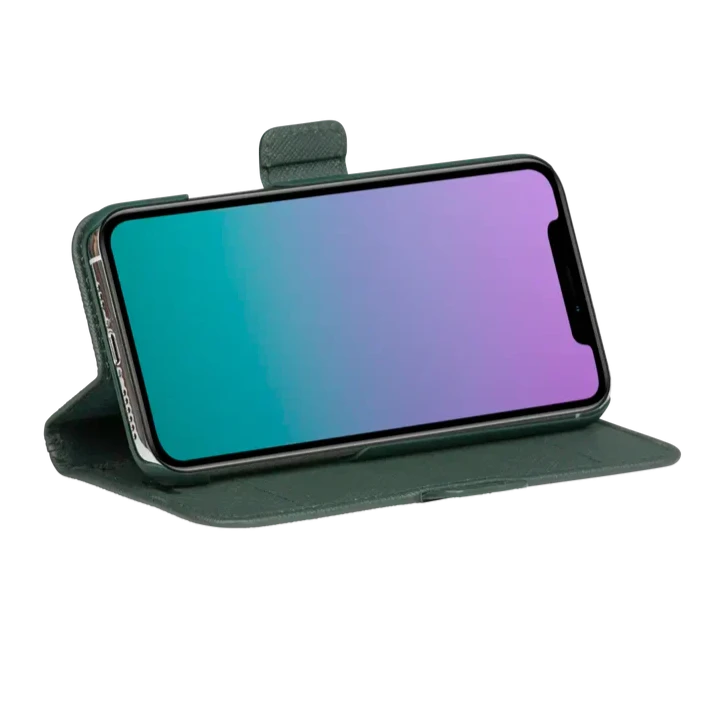 Dbramante1928 Milano Saffiano Leather Folio Case iPhone 11 Pro / X / XS - Evergreen