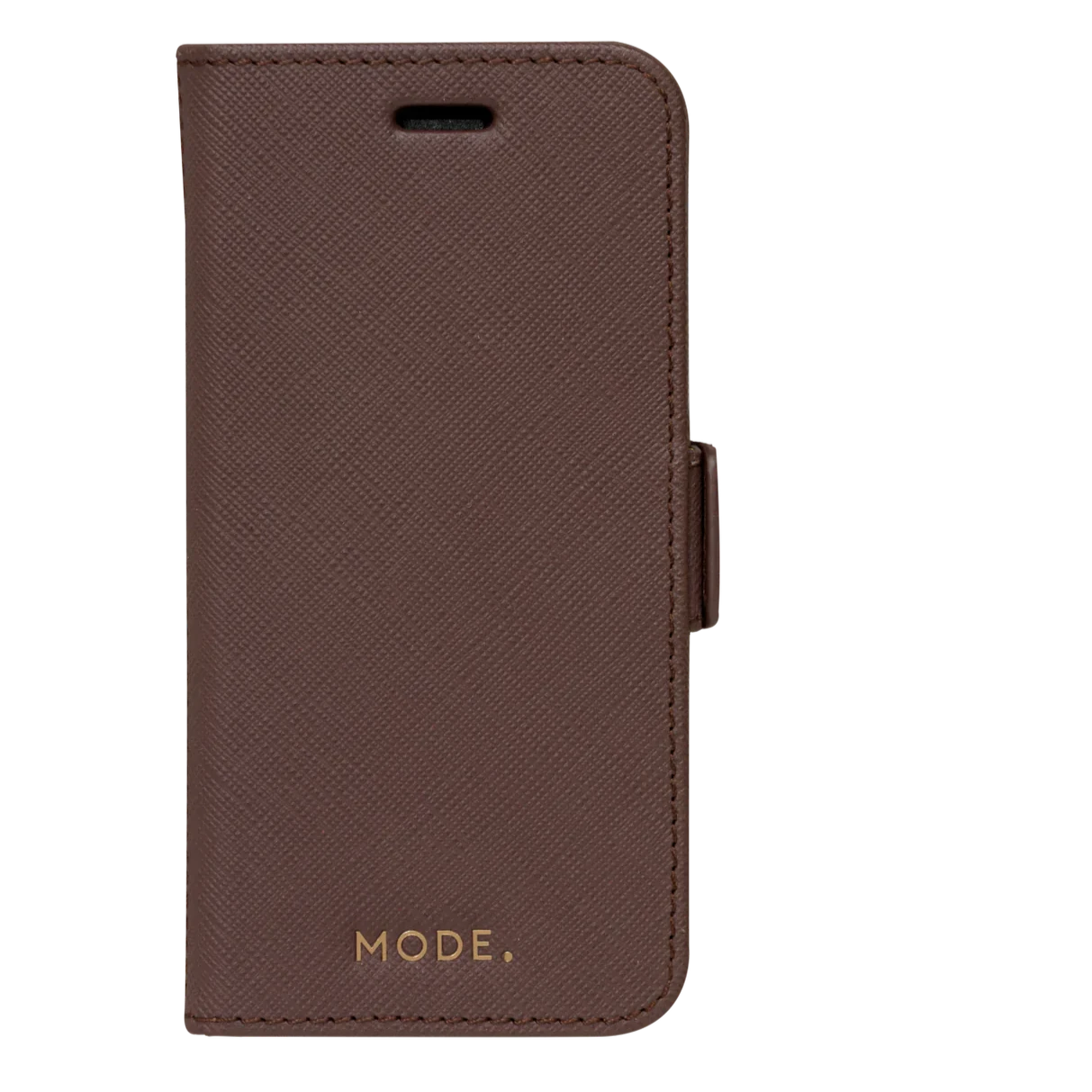 Dbramante1928 Milano Saffiano Leather Folio Case iPhone SE 3rd / 2nd / 8 / 7 - Dark Chocolate