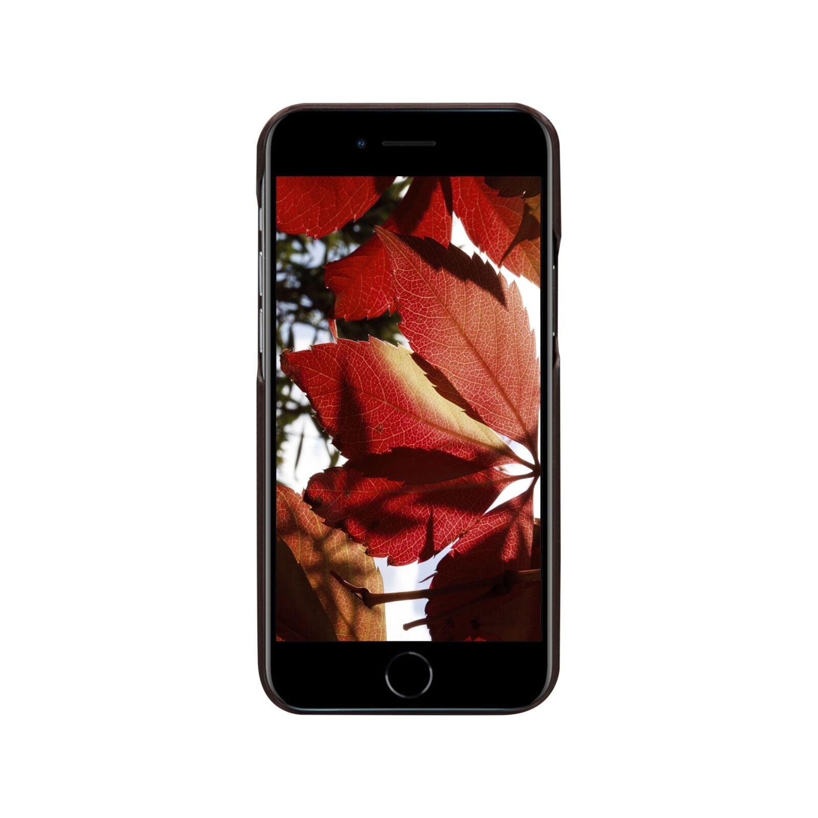 Dbramante1928 New York Leather Folio Case iPhone SE 3rd / 2nd / 8 / 7 Dark Chocolate - BONUS Screen Protector