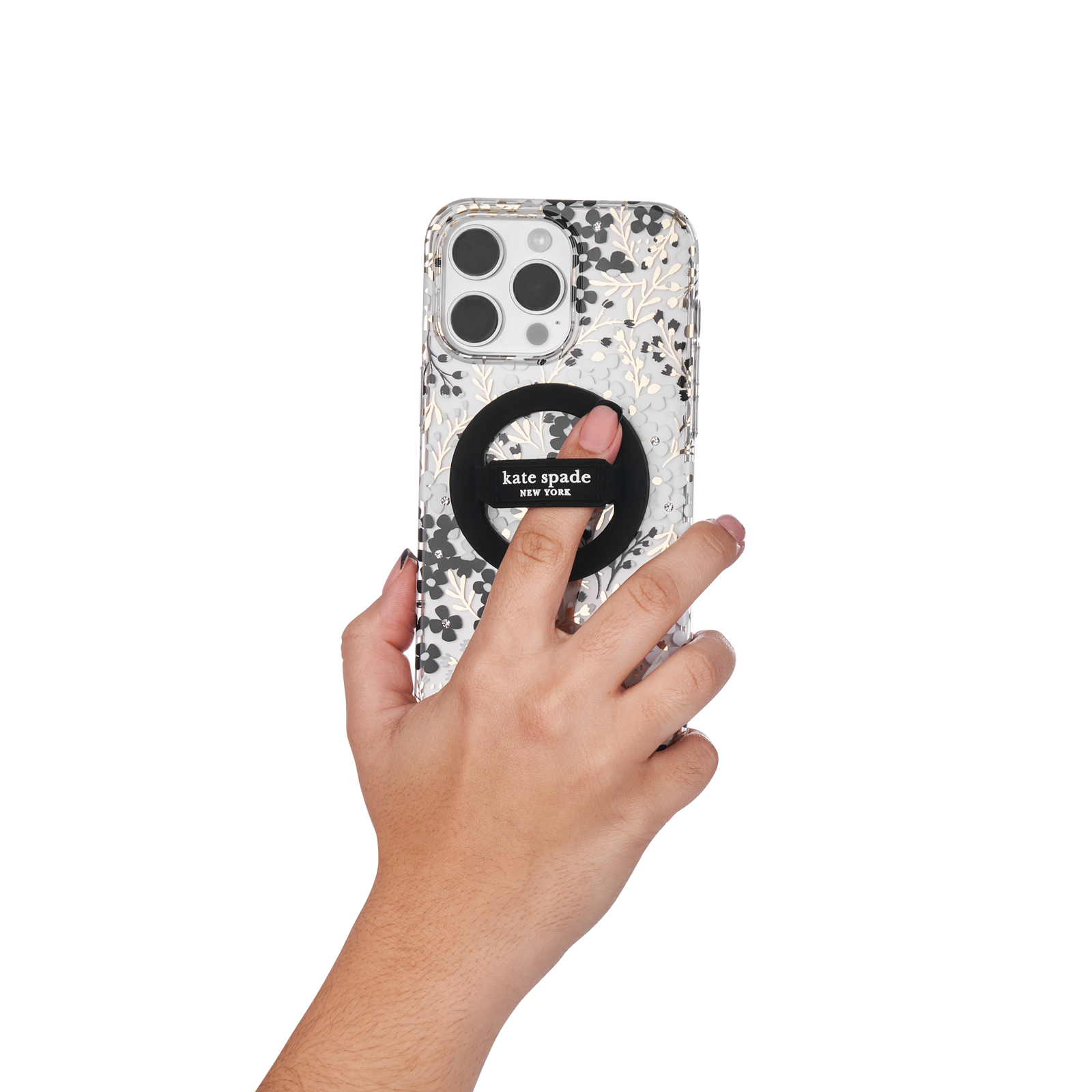 Kate Spade Magnetic Loop Grip For MagSafe - Black