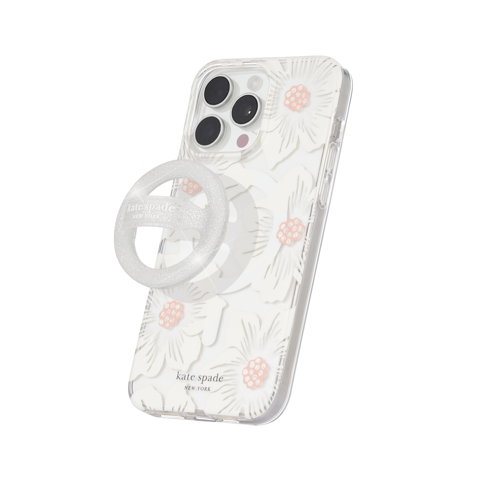 Kate Spade Magnetic Loop Grip For MagSafe - Sparkle Silver