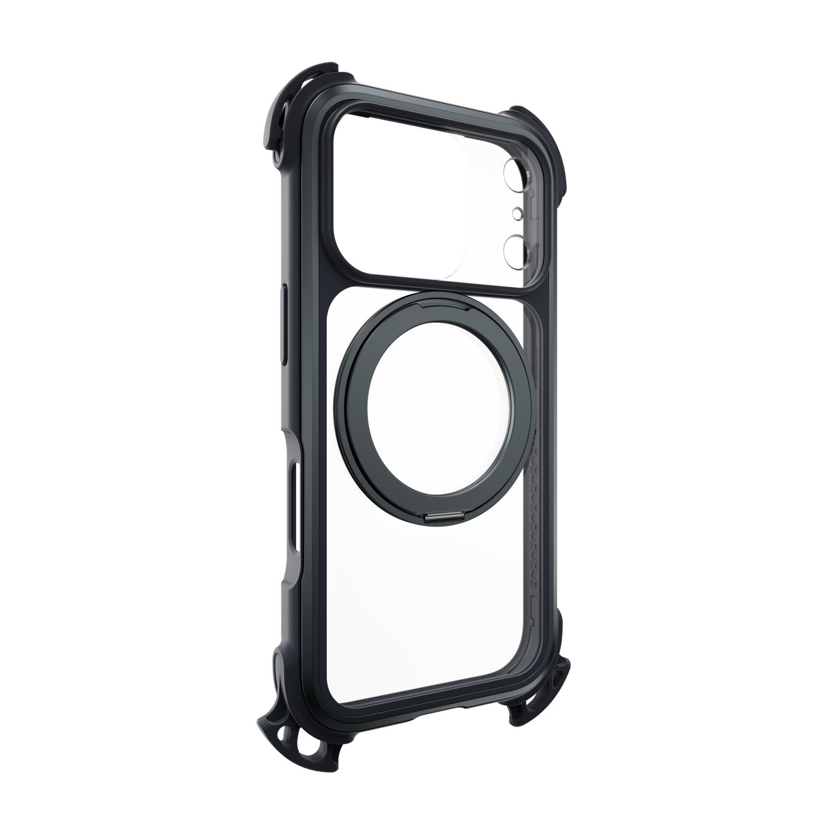 Mageasy Odyssey Ultra M 360 Tough Case & Stand & Lanyard for iPhone 17 Pro - Midnight Black - Mac Addict