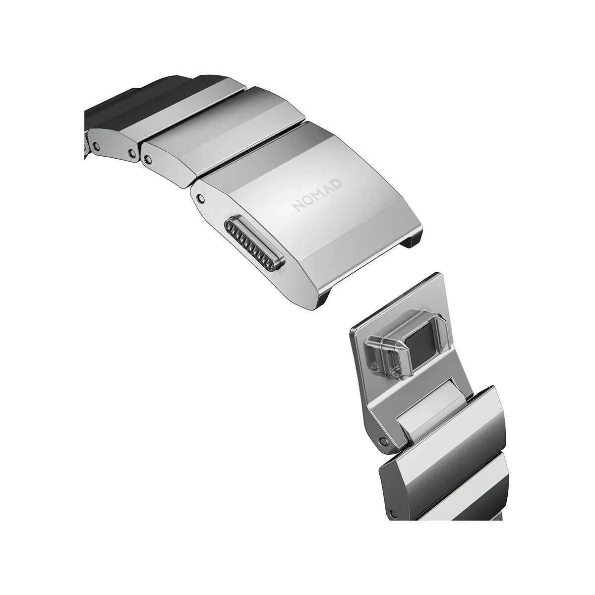 NOMAD Titanium Band For Apple Watch 38-42mm - Silver Hardware