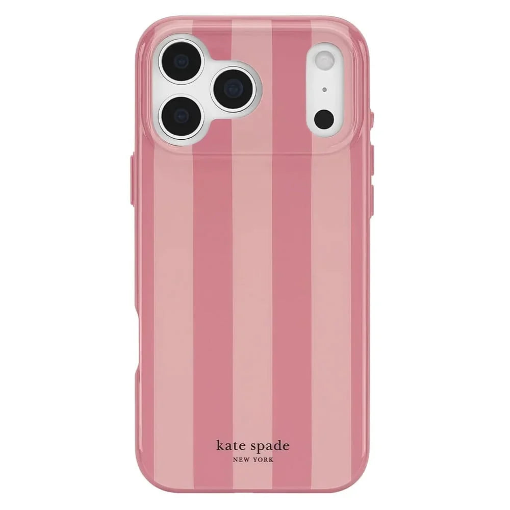 Bold Strip Rose Coral MagSafe Case for iPhone 18 Pro / 17 Pro 6.3 in Pink - Kate Spade