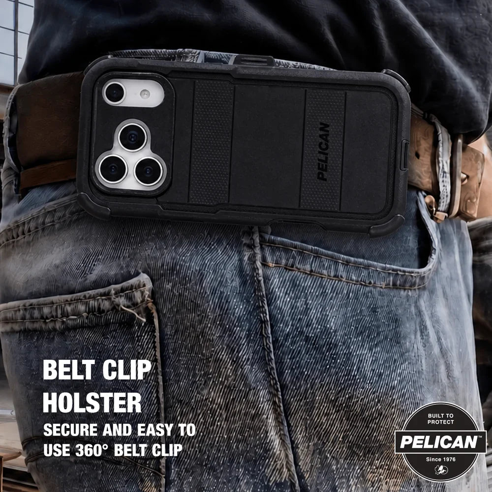 Voyager MagSafe Case with Holster for iPhone 18 Pro Max in Black - Pelican