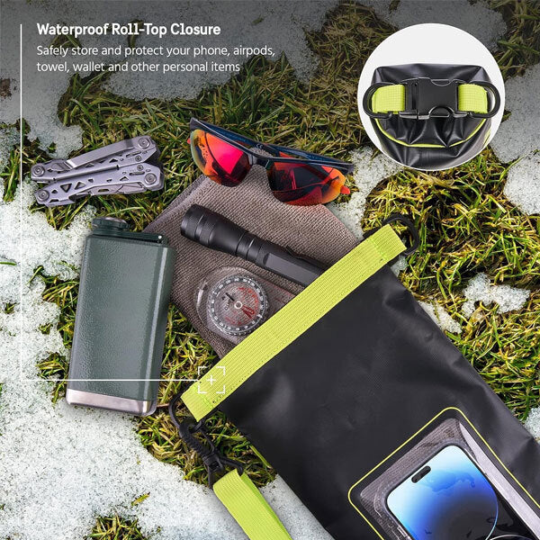 Pelican Marine Waterproof 2L Dry Bag - Black & Neon