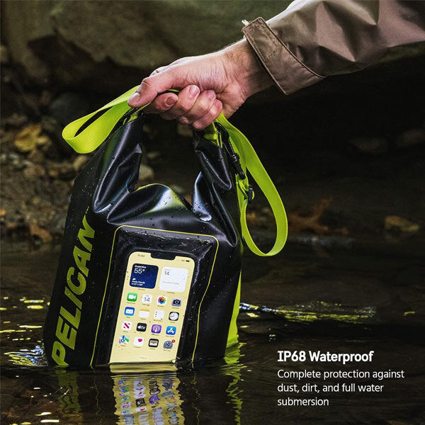 Pelican Marine Waterproof 5L Dry Bag - Black & Neon Yellow
