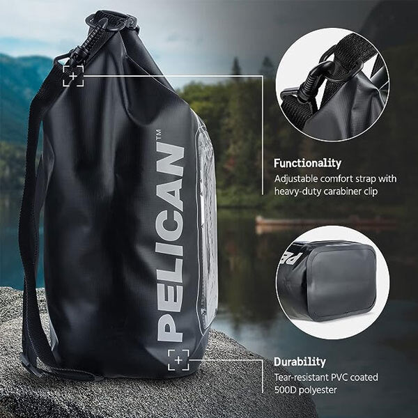 Pelican Marine Waterproof 5L Dry Bag - Stealth Black