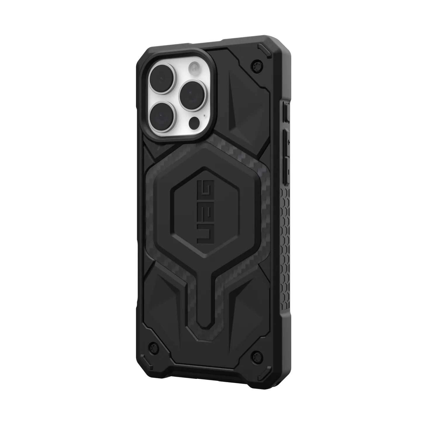 UAG Monarch Pro iPhone 16 Pro 6.3 Case & MagSafe - Carbon Fibre Black