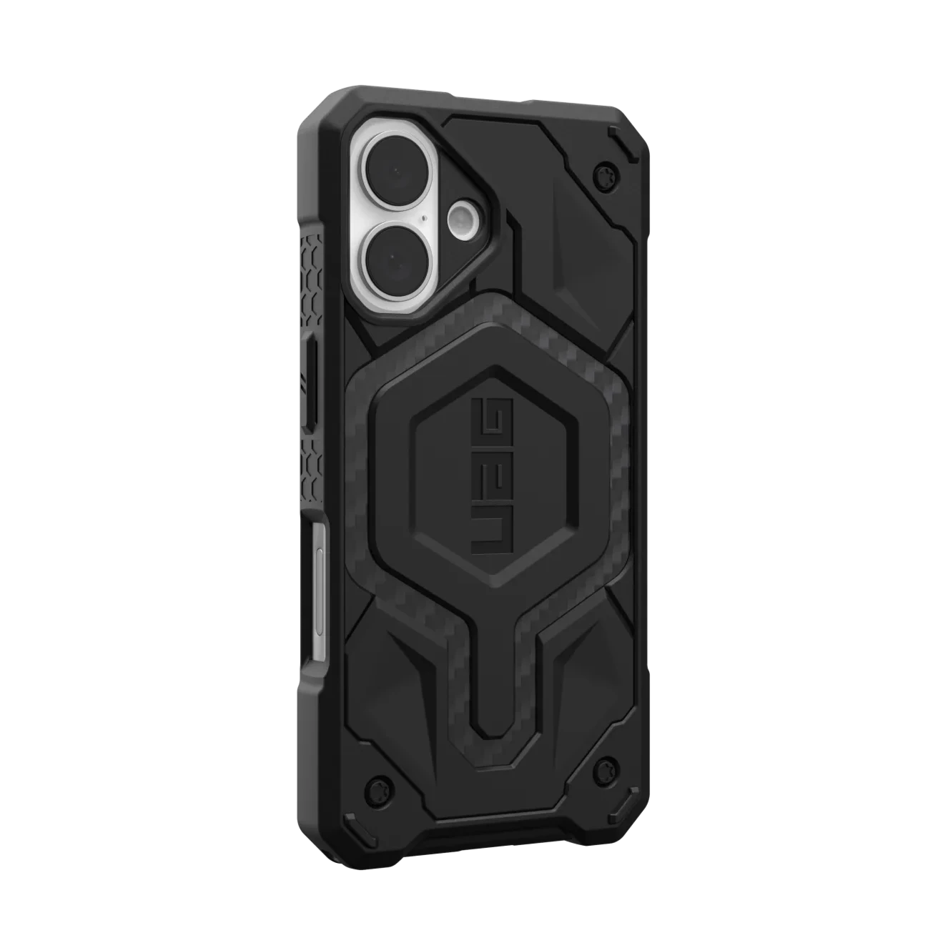 UAG Monarch Pro iPhone 16 Plus 6.7 Case & MagSafe - Carbon Fibre Black