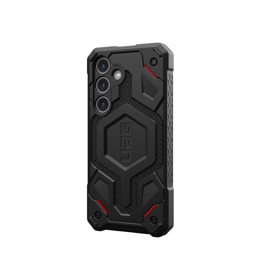 UAG Monarch Pro Rugged Case & Magnet Samsung S24 5G 6.2 - Kevlar Black - Mac Addict
