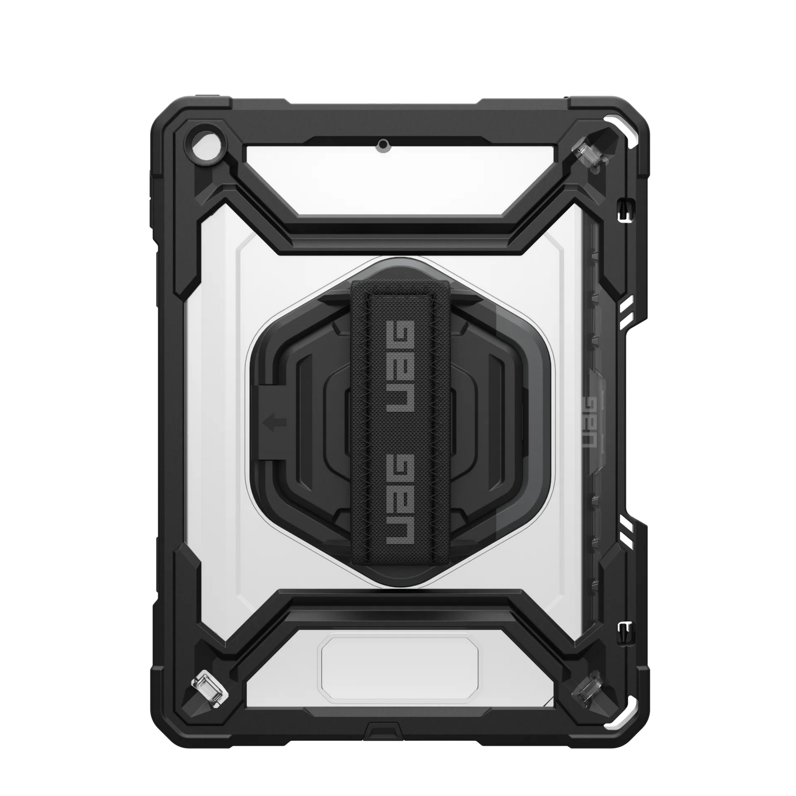 UAG Plasma Tough Case iPad 9 / 8 / 7 10.2 Kickstand & Handstrap - Black