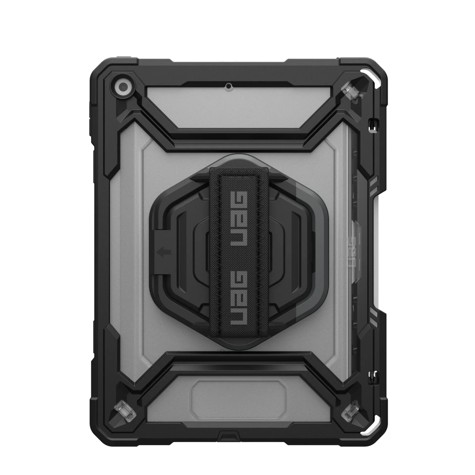 UAG Plasma Tough Case iPad 9 / 8 / 7 10.2 Kickstand & Handstrap - Black