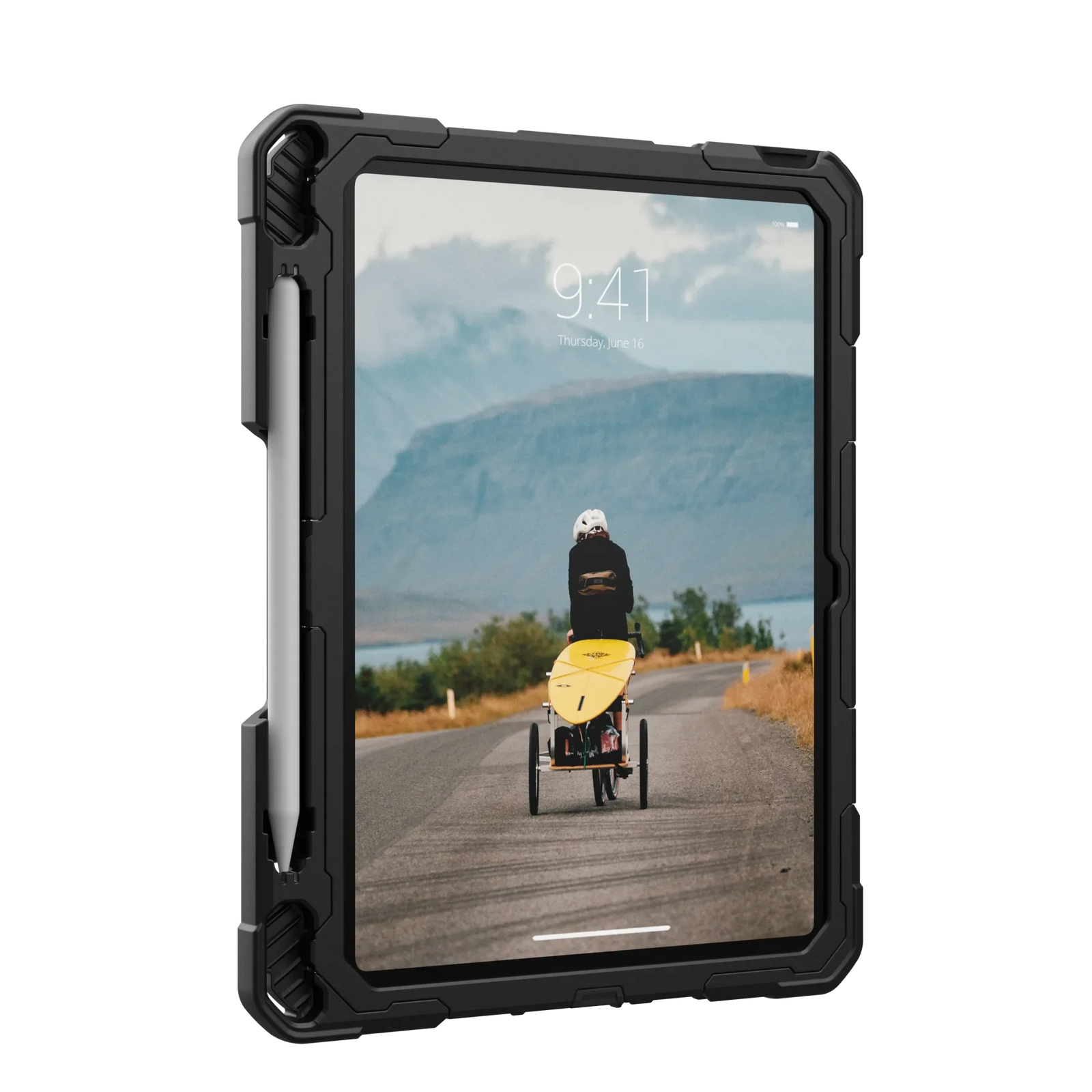 UAG Plasma Rugged Case iPad 10th Gen 10.9 Kickstand & Handstrap - Black
