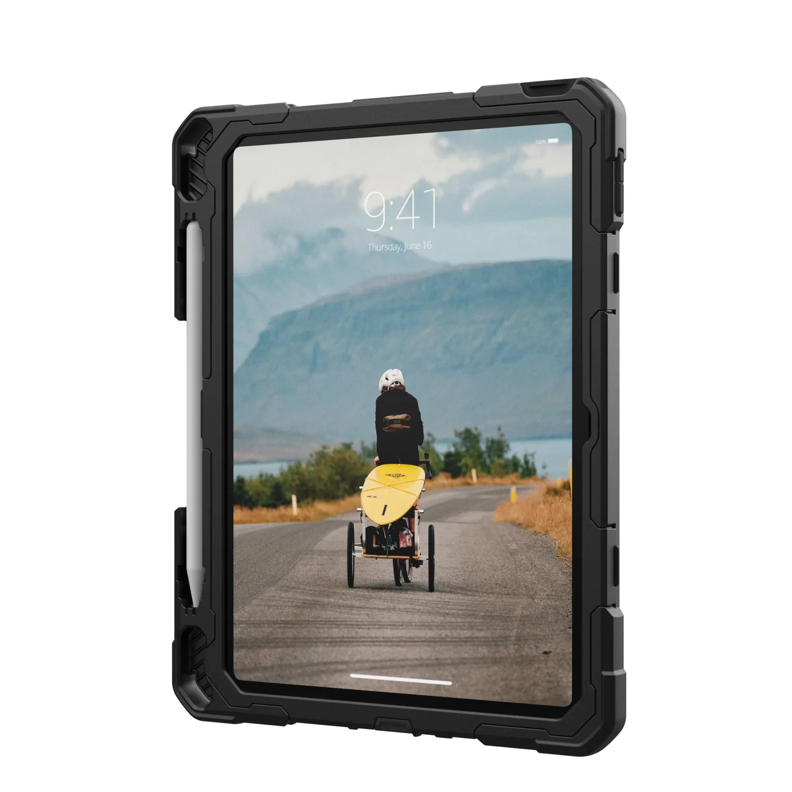 UAG Plasma Rugged Case iPad 10th Gen 10.9 Kickstand & Handstrap - Black