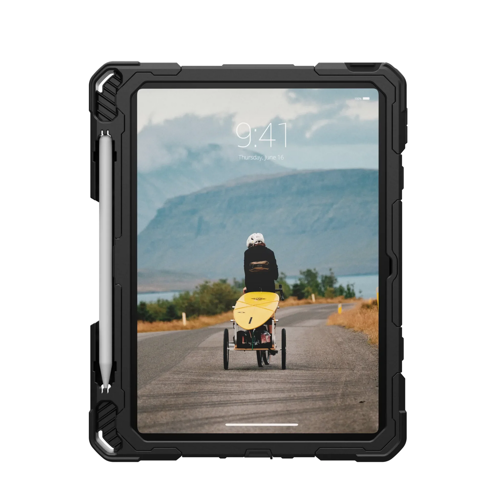 UAG Plasma Rugged Case iPad 10th Gen 10.9 Kickstand & Handstrap - Black