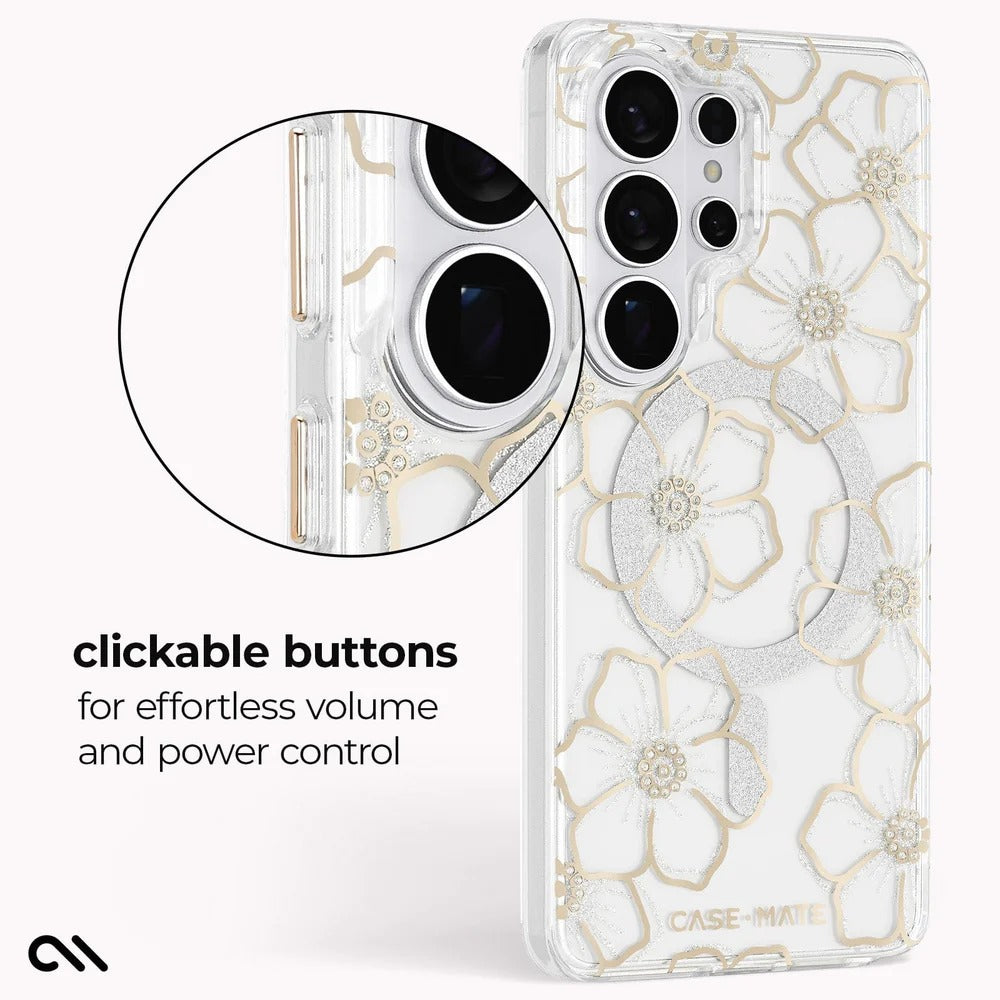 Case-Mate Floral Gem Magnet Case Samsung S26 Ultra - Clear