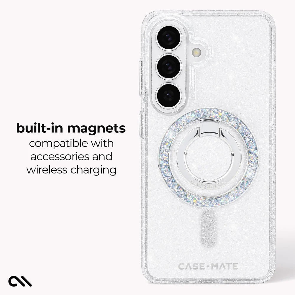 Case-Mate Sheer Twinkle Magnet Case Samsung S26 Plus - Clear