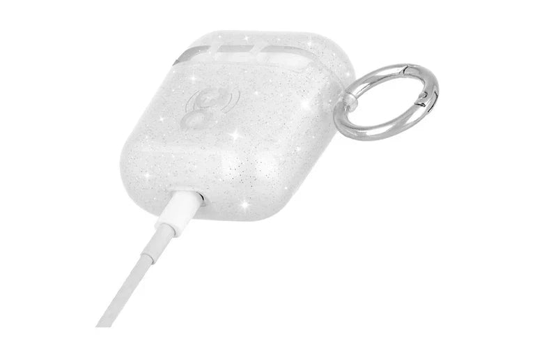 Case-Mate AirPods Case with Ring Clip & Neckstrap for AirPods 1st & 2nd Gen - Crystal Glitter