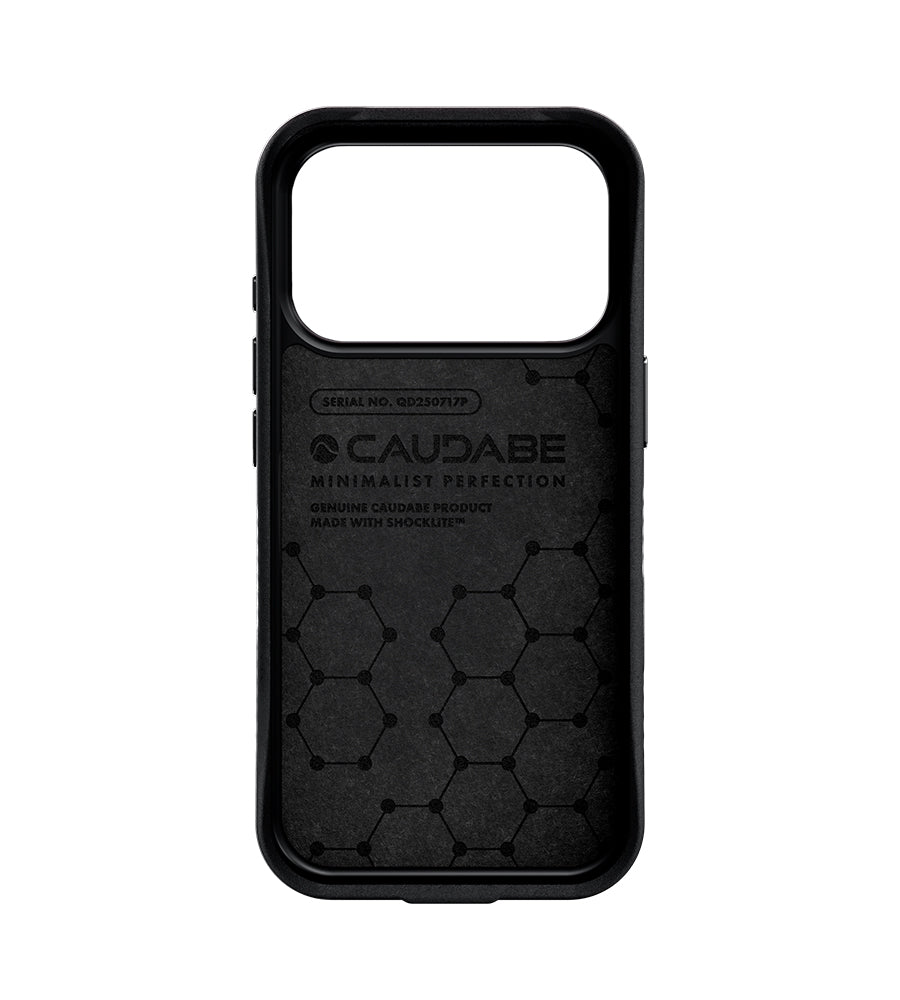 Caudabe Paragon OPEN Case MagSafe iPhone 17 Pro 6.3 - Midnight Black