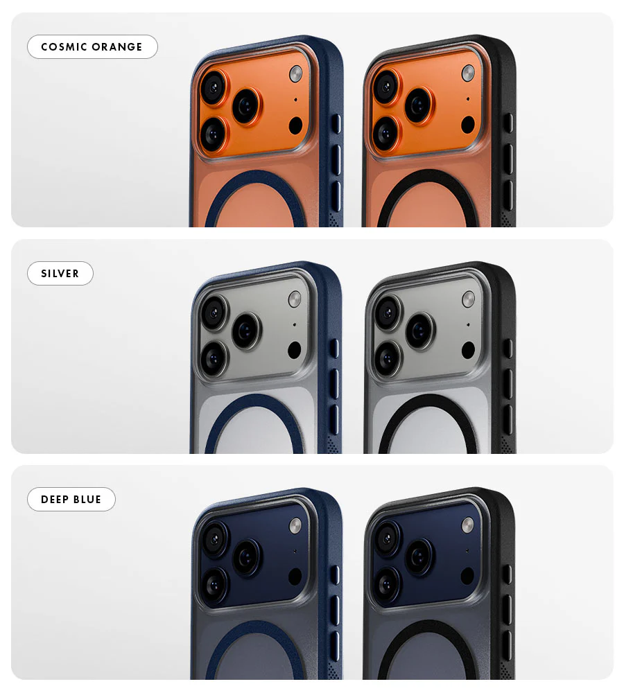 Caudabe Synthesis Slim Protective Case MagSafe iPhone 17 Pro 6.3 - Abbys Blue