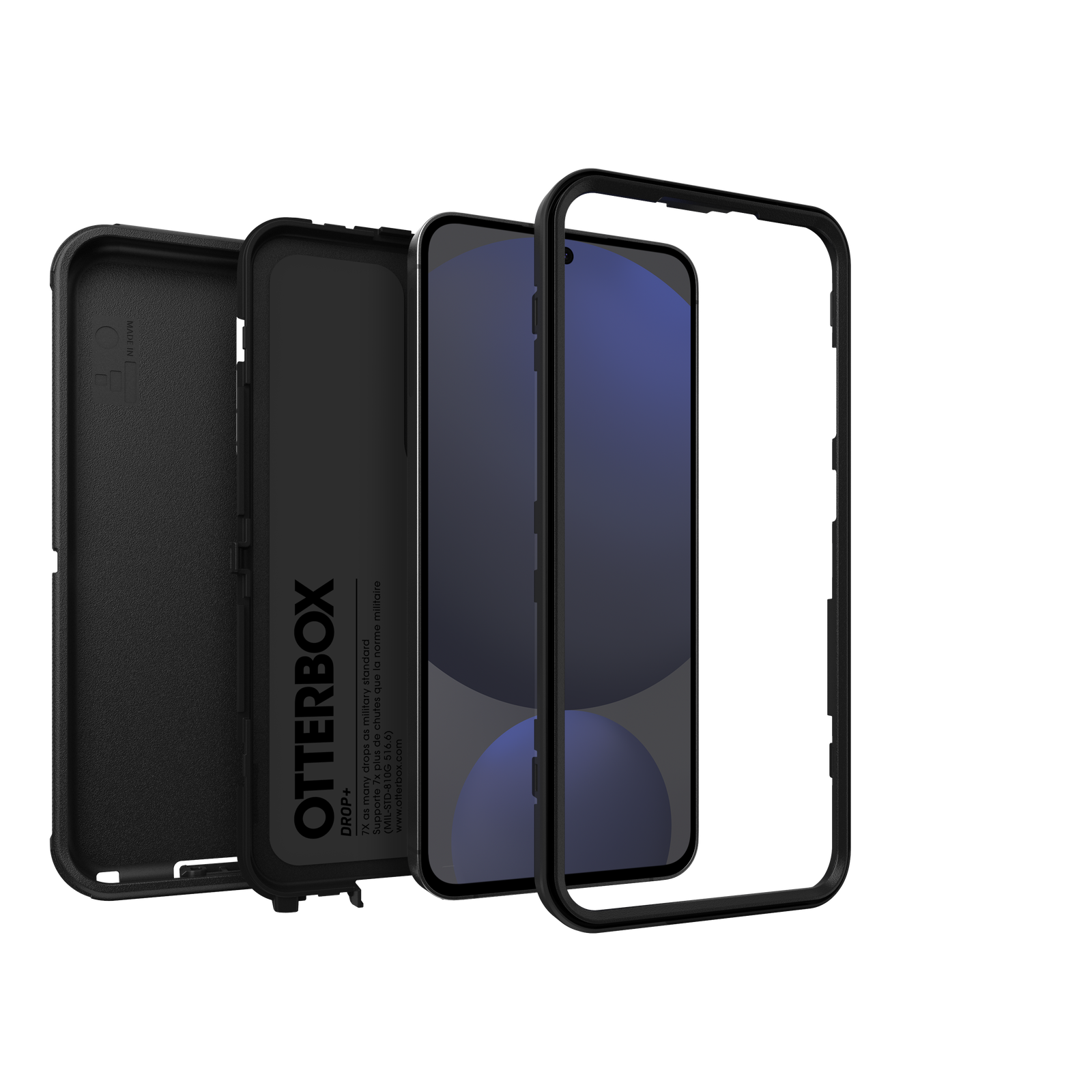 Otterbox Defender Case Samsung S24 FE 5G 6.7 inch (NO HOLSTER) - Black - Mac Addict