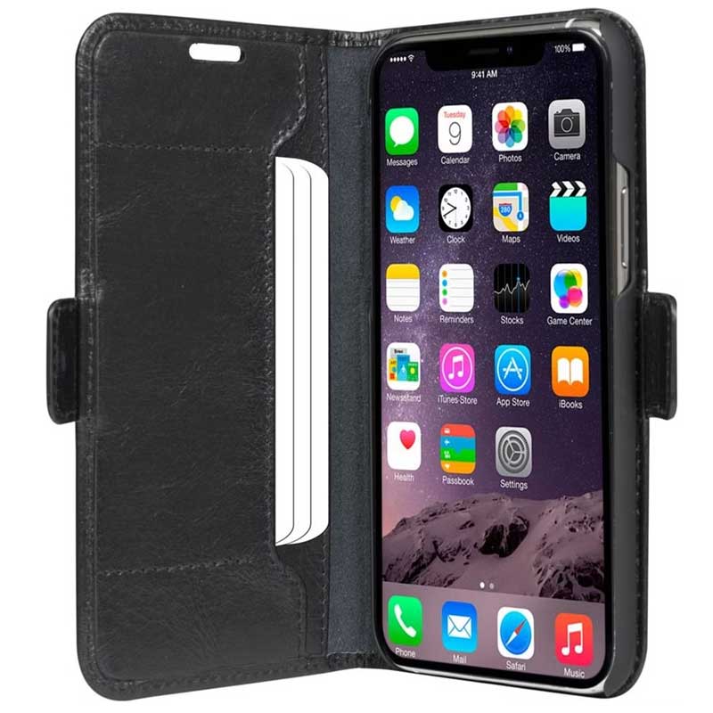 Dbramante1928 Copenhagen Slim Leather Folio Case iPhone 13 Pro Max - Black